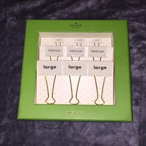 Kate Spade ‘Small, Medium, Large’ Binder Clips